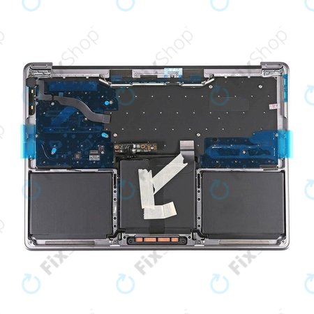 Apple MacBook Pro 13" A1708 (Late 2016 - Mid 2017) - Tipkovnica z zgornjim okvirjem + tipkovnica US + mikrofon + Trackpad + zvočniki (Space Gray)
