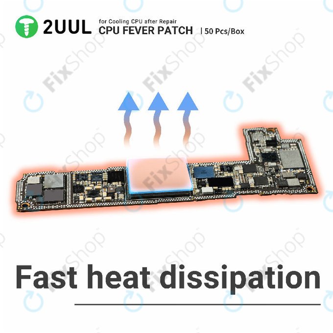 Termična podloga za CPU, hlajenje, 2UUL SC09, 17x15x1.5mm