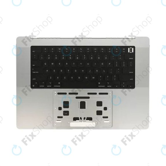 Zgornji okvir tipkovnice za MacBook Pro 16" A2780 (2023), US tipkovnico in baterijo, Silver, 661-32190, Genuine Apple