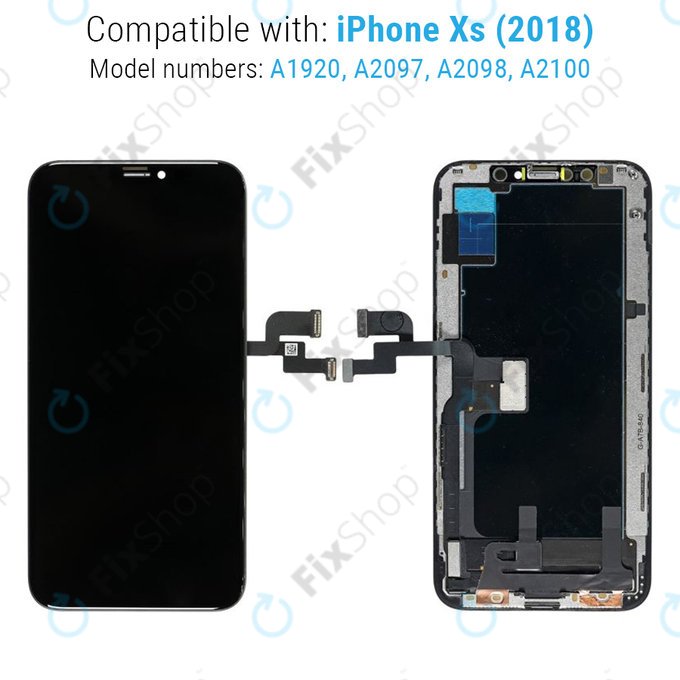 Apple iPhone XS - LCD zaslon + steklo na dotik + okvir Refurbished PRO