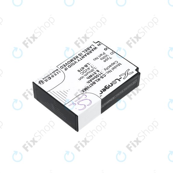 Baterija za Kodak PIXPRO S1, AZ651, AZ652, AZ901, 1150mAh, Li-Ion, 7.4V, LB-070, HQ