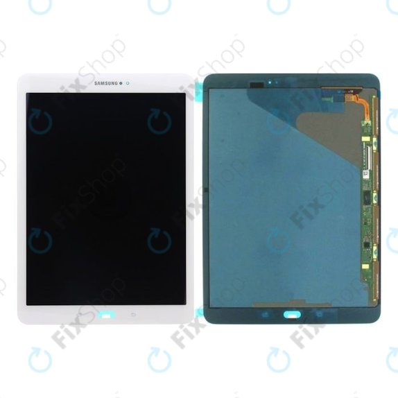Samsung Galaxy Tab S2 9.7 T819, T813 - LCD zaslon + steklo na dotik (White) - GH97-18911B Genuine Service Pack