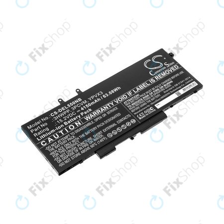 Baterija za Dell Latitude 5501, Latitude 5401, Latitude 14 5410, Latitude 15 5511, 4150mAh, Li-Ion, 15.2V, 3HWPP, HQ