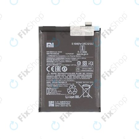 Xiaomi Redmi Note 10, Note 10S M2101K7BG M2101K7BI - Baterija BN59 5000mAh - 46020000645Z Genuine Service Pack