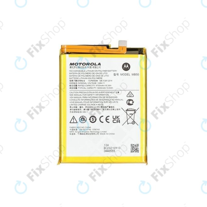 Motorola Moto G200 XT2175 - Baterija MB50 5000mAh - SB18D10749, SB18D22902 Genuine Service Pack