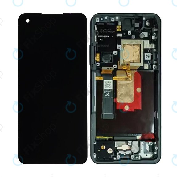 Asus Zenfone 10 - LCD zaslon + steklo na dotik + okvir (Midnight Black) OLED