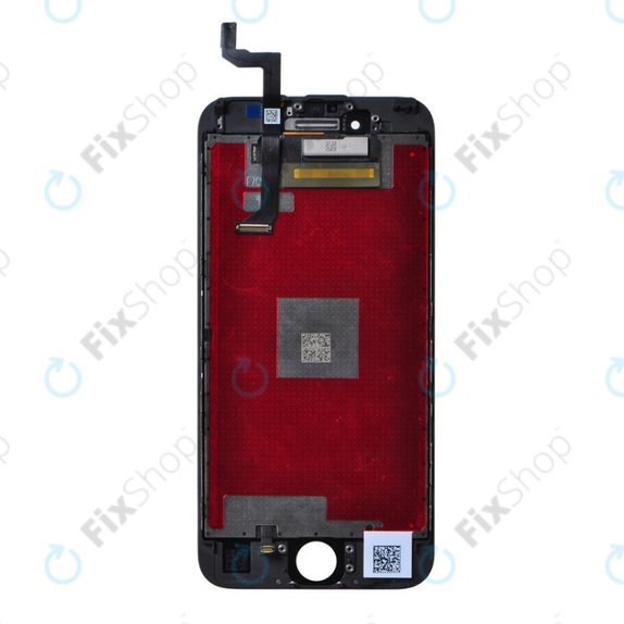 Zaslon za iPhone 6S, Black, Steklo na dotik z okvirjem