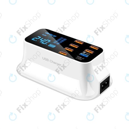 Asometech Model E - servisna polnilna postaja USB z USB 3.0 in USB-C