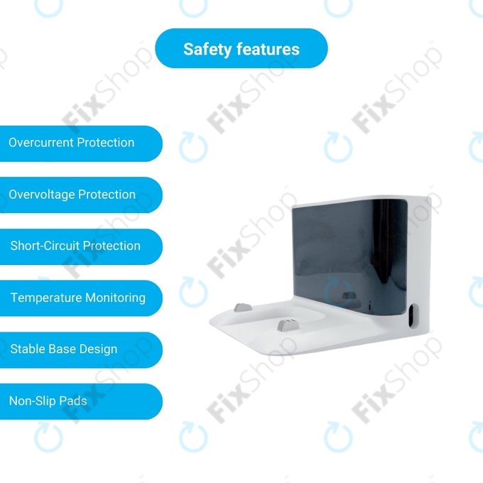 Xiaomi Roborock S5, S5 Max, S6 Pure, S6 MaxV, S7, S7 MaxV, S8, Q7, Q7 Max - Polnilna Postaja (Bela)