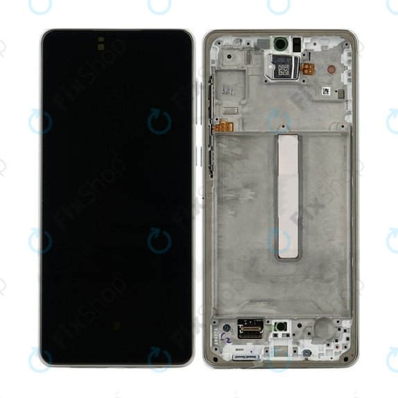 Samsung Galaxy A73 A736 - LCD zaslon + steklo na dotik + okvir (White) OLED