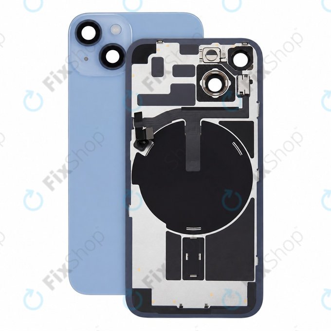 Steklo zadnjega ohišja za iPhone 14, Blue, Pulled A