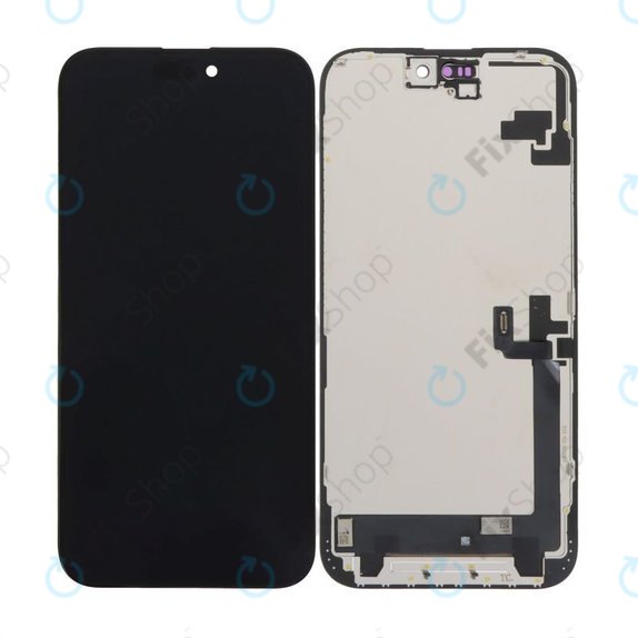 Zaslon In-Cell HD+ za iPhone 16 Plus, Steklo na dotik z okvirjem