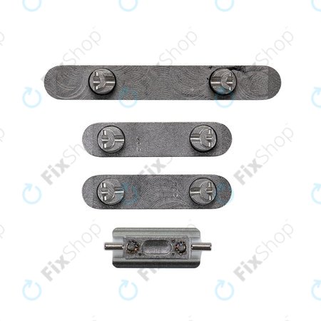 Apple iPhone XS Max - Set gumbov za glasnost + vklop + tihi način (Space Gray)