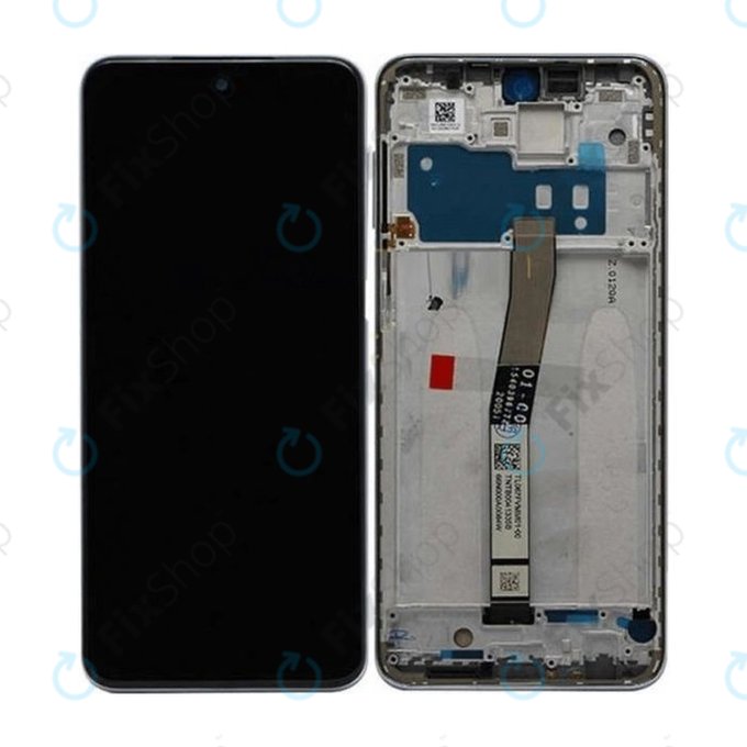 Xiaomi Redmi Note 9 Pro - LCD zaslon + steklo na dotik + okvir (Interstellar Grey) - 560003J6B200 Genuine Service Pack