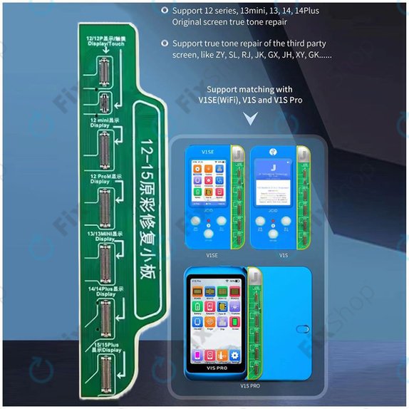 JC V1S, V1SE - LCD plošča za iPhone 12-series, 13, 14, 14 Plus,15-series (Latest Version 2023)