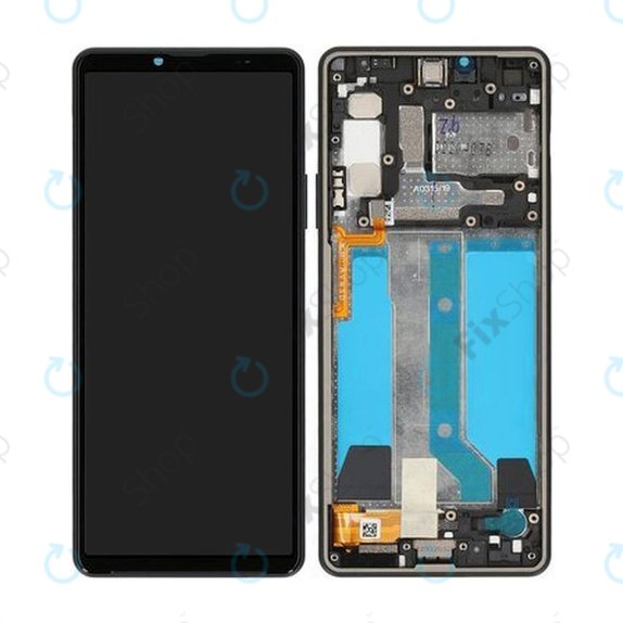 Sony Xperia 10 IV XQCC54 - LCD zaslon + steklo na dotik + okvir (Black) - A5047173A Genuine Service Pack