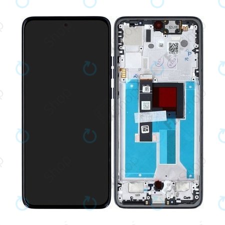 Motorola Edge 50 Neo - LCD zaslon + steklo na dotik + okvir (Grisaille) - 5D68C28683 Genuine Service Pack