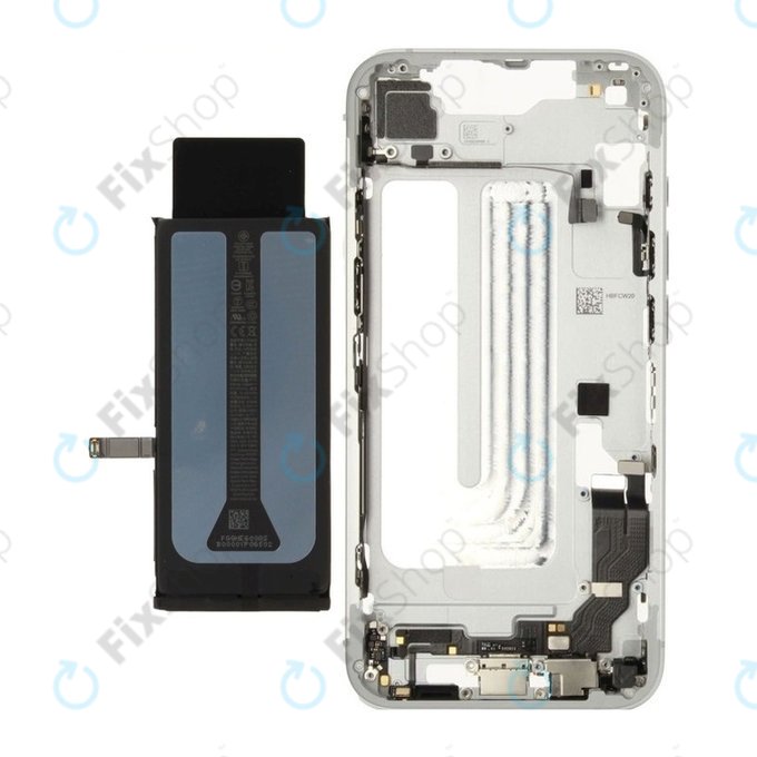 Srednji okvir z baterijo za iPhone 16e | White | ZD076-00698 | Genuine Apple