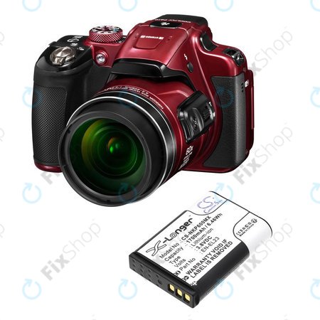 Baterija za Nikon Coolpix, 1700mAh, Li-Ion, 3.8V, EN-EL23, HQ