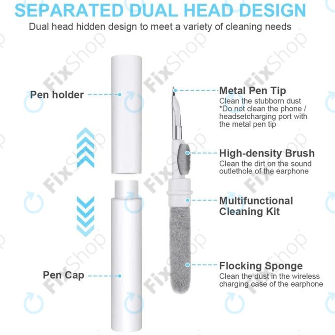 Čistilno pero za brezžične slušalke, belo