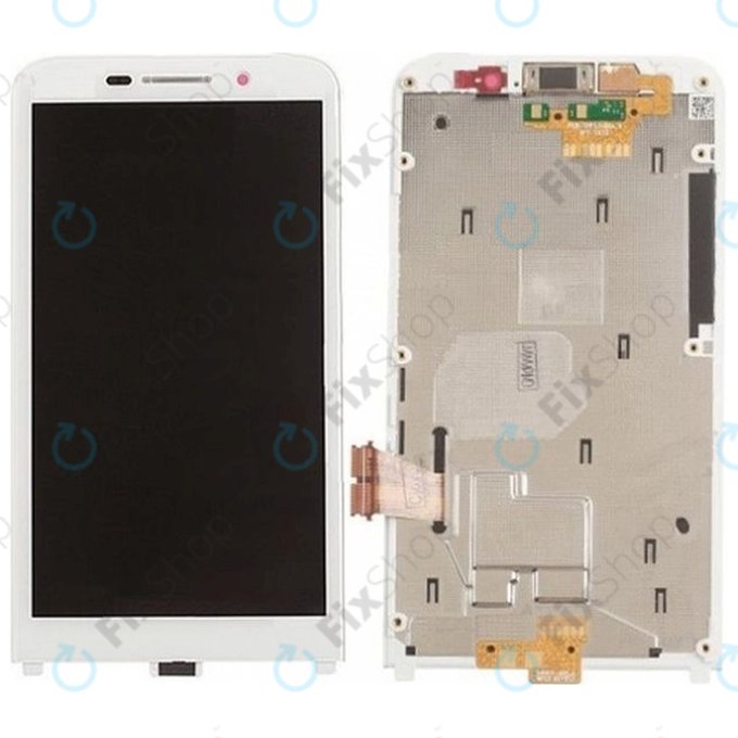 Blackberry Z30 - LCD zaslon + steklo na dotik + okvir (White) TFT