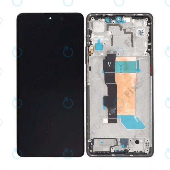 Xiaomi Poco F5 23049PCD8G, 23049PCD8I - LCD zaslon + steklo na dotik + okvir (Black) OLED