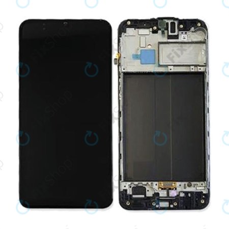 Samsung Galaxy M30 M305F - LCD zaslon + steklo na dotik + okvir (Black) - GH82-19347A, GH82-20624A Genuine Service Pack