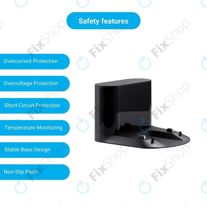 Xiaomi Roborock S5, S5 Max, S6 Pure, S6 MaxV, S7, S7 MaxV, S8, Q7, Q7 Max - Polnilna Postaja (Črna)