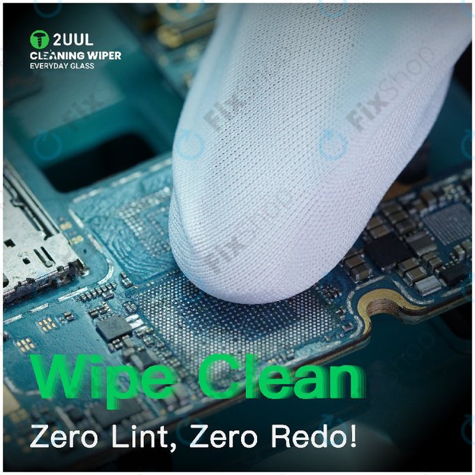 Čistilne krpe za steklo, brez prašenja, 2UUL CL05, 4x100 kos/škatla