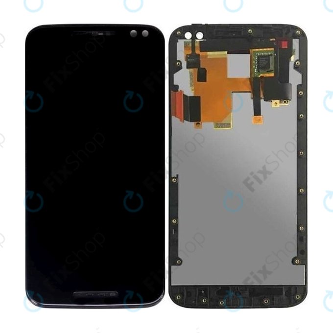 Motorola Moto X Style XT1572 - LCD zaslon + steklo na dotik + okvir (Black) TFT