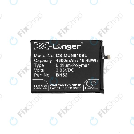 Xiaomi Redmi Note 9 Pro - Baterija BN52 4800mAh HQ