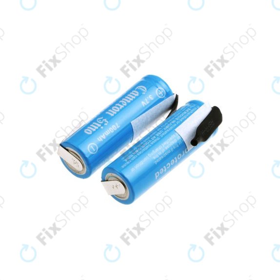 Baterija 14430 z montažnimi ploščicami, 650mAh, Li-Ion, 3.7V, HQ
