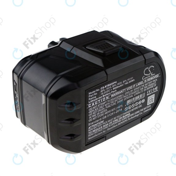 Baterija za Ryobi BID1821, CCC, CTR-180l, P200, P600, P730, 9000mAh, Li-Ion, 18V, BPL-1815, HQ