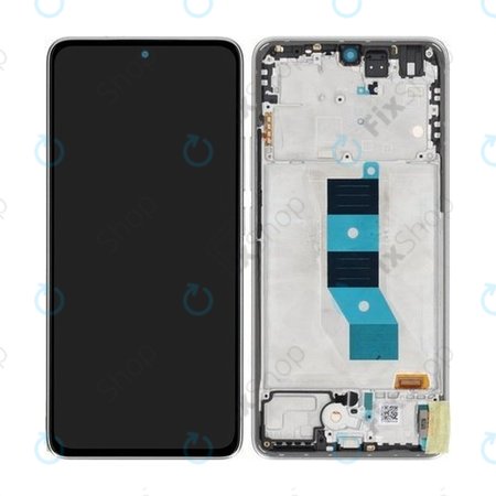 Xiaomi Poco M7 Pro 5G - LCD zaslon + steklo na dotik + okvir (Silver) - 5600070O17P00 Genuine Service Pack