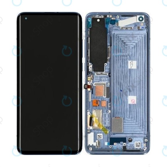 Xiaomi Mi 10 - LCD zaslon + steklo na dotik + okvir (Twilight Grey) OLED