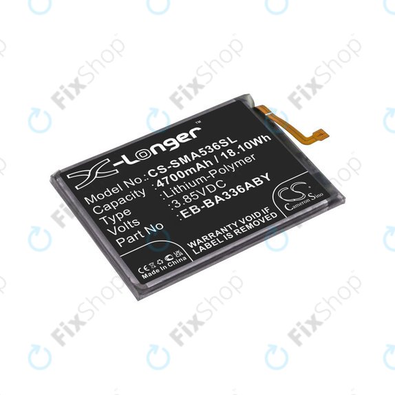 Baterija za Samsung A33 A336B, A53 A536B, 4700mAh, Li-Pol, 3.85 V, EB-BA336ABY, HQ