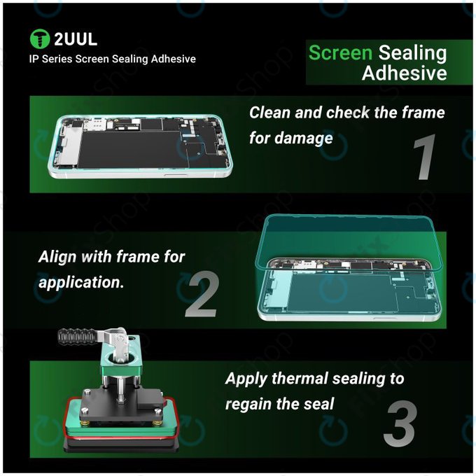 Lepilo za tesnjenje LCD zaslona za iPhone 14, 2UUL SA14, (5 kosov)