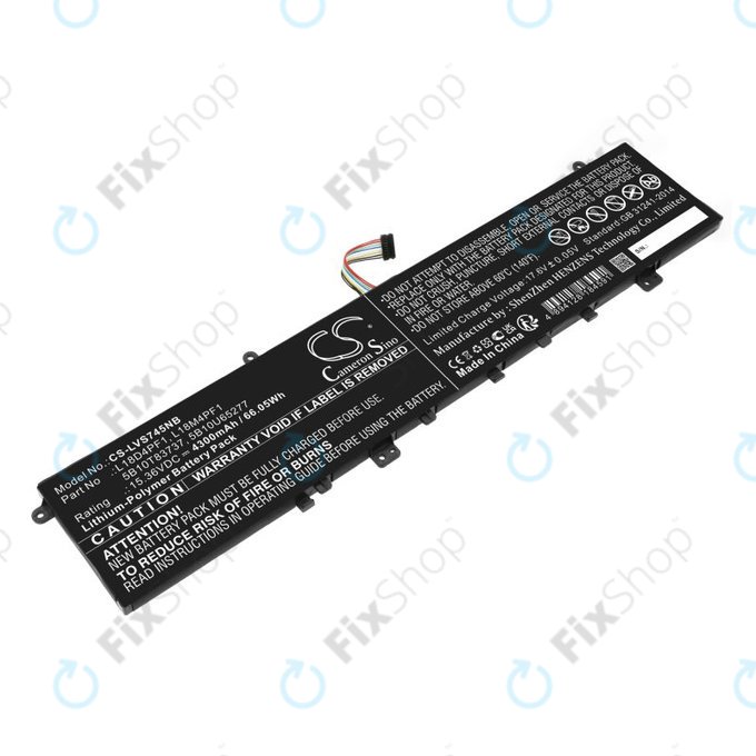 Baterija za Lenovo Yoga, 4300mAh, Li-Pol, 15.36V, L18D4PF1, HQ