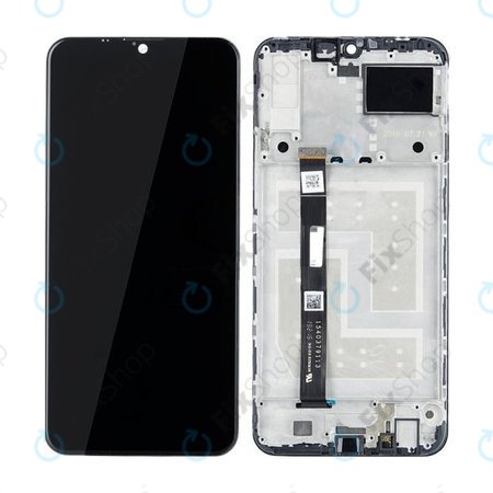 Lenovo K10 Note - LCD zaslon + steklo na dotik + okvir (Black) TFT