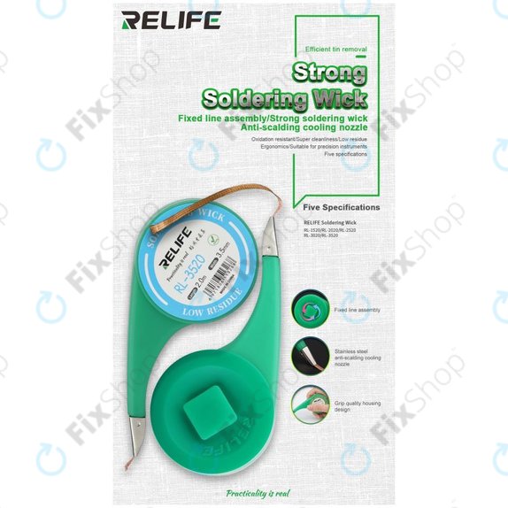 Relife RL-1520 - Stenj za spajkanje za odstranjevanje odvečnega kositra (1,5 mm)