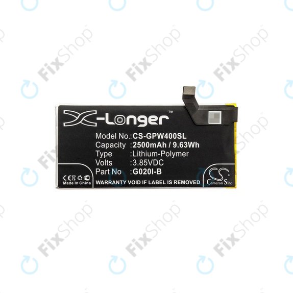 Baterija za Google Pixel 4, 2500mAh, Li-Pol, 3.85 V, G020I-B, HQ