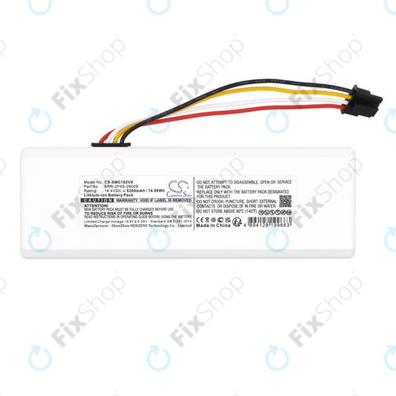 Baterija za Xiaomi Dreame MC1808, Roborock 1C, 5200mAh, Li-Ion, 14.4V, BRR-2P4S-2600S, HQ