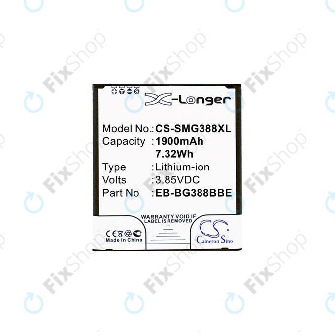 Samsung Galaxy Xcover 3 G388F - Baterija EB-BG388BBE 1900mAh HQ
