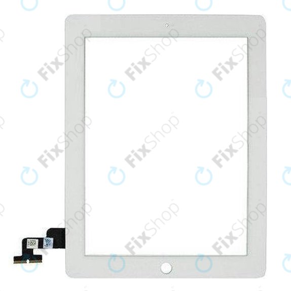Steklo na dotik za iPad 2, White