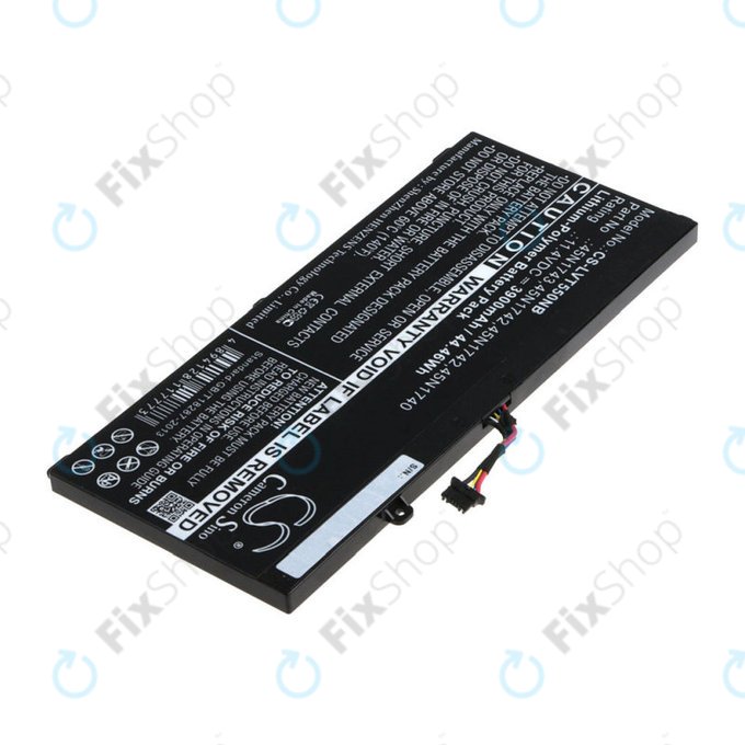 Baterija za Lenovo ThinkPad T550, T560, W550, 3900mAh, Li-Pol, 11.4V, 45N1743, HQ