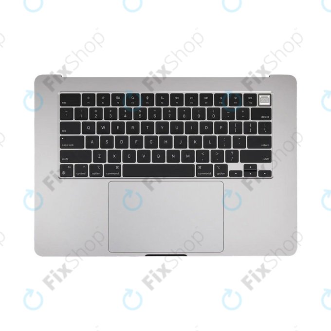 Zgornji okvir tipkovnice za MacBook Air 15", A3114 (2024), US tipkovnico in baterijo, Space Gray, 661-40266, Genuine Apple