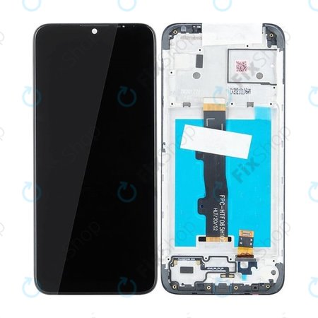 Motorola Moto E7 Power, E7i Power - LCD zaslon + steklo na dotik + okvir - 5D68C18235 Genuine Service Pack