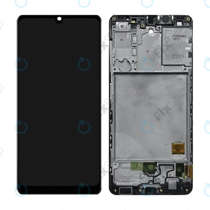 Samsung Galaxy A41 A415F - LCD zaslon + steklo na dotik + okvir (Prism Crush Black) TFT
