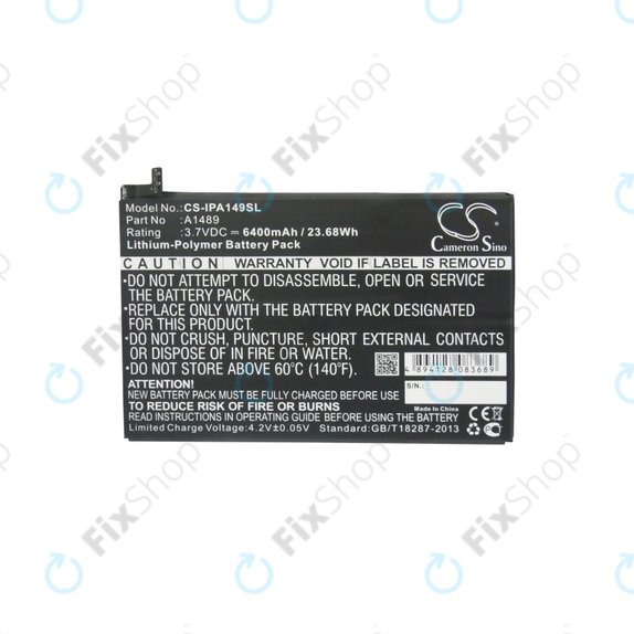 Apple iPad Mini 2, Mini 3 - Baterija A1489, A1512 6400mAh HQ