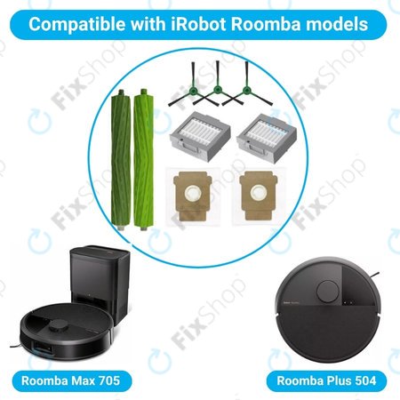 iRobot Roomba Max 705, Plus 504 - Celoten komplet